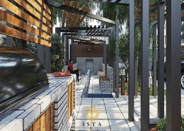 پروژه طراحی فضای باغ و ویلا در فولادشهر