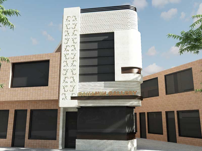 پروژه طراحی نمای ساختمان در خیابان هاتف اصفهان