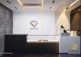 پروژه طراحی داخلی فروشگاه طلا و جواهر در خیابان وحید